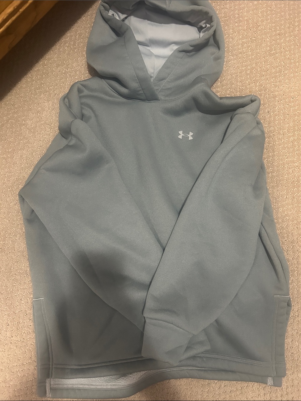Under Armour Gray Hooded Pullover Sweatshirt